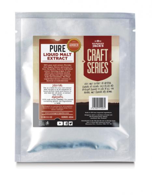 Pure Liquid Malt Extract - Amber- 1.5kg image 0